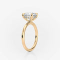 4ct Oval Hidden Halo Moissanite Engagement Rings South Africa Moissanite By Design