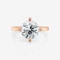 Sofia East West Round Solitaire Lab Diamond Engagement Ring