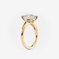Round Split Band Solitaire Moissanite Engagement Ring South Africa Moissanite BY Design
