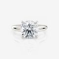 White gold Round Split Band Solitaire Moissanite Engagement Ring South Africa Moissanite BY Design