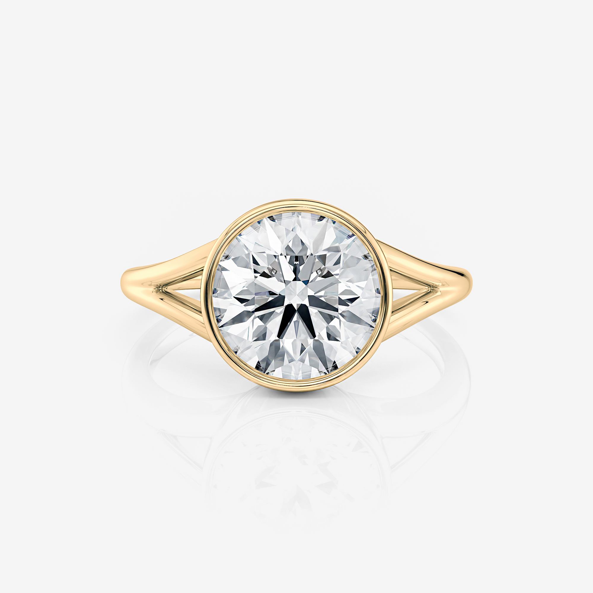 Allegra Round Split Bezel Solitaire Lab Diamond Engagement Ring South Africa