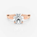 Rose Gold Round Twist Band Lab Diamond Engagement Ring South Africa