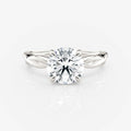 White Gold Round Twist Band Lab Diamond Engagement Ring South Africa