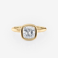Bianca Cushion Bezel Solitaire Lab Diamond Engagement Ring South Africa