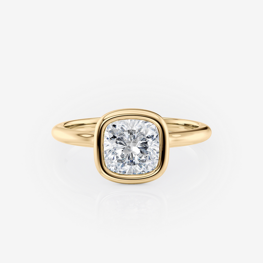 Bianca Cushion Bezel Solitaire Lab Diamond Engagement Ring South Africa