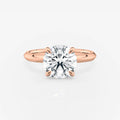 Rose gold Round Knife Edge Solitaire Lab Diamond Engagement Ring South Africa
