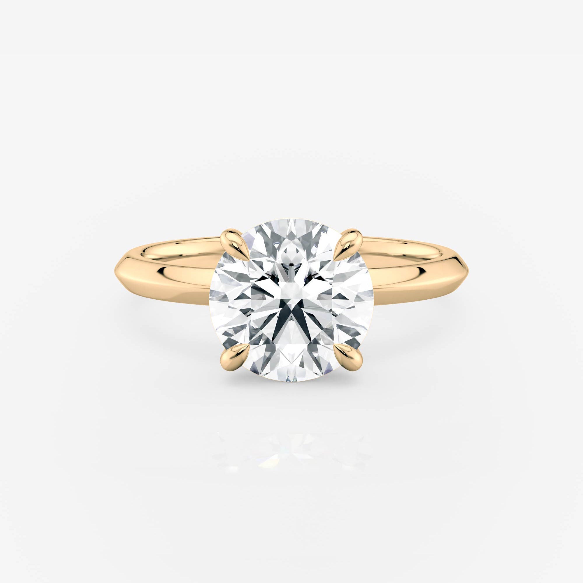 Fiora Round Knife Edge Solitaire Lab Diamond Engagement Ring South Africa