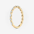 Round and Marquise Half Eternity Band | Lab Diamond