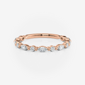 Round and Marquise Half Eternity Band | Moissanite | South Africa