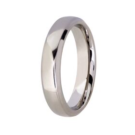 Titanium Polished Finished Wedding Band (5mm)