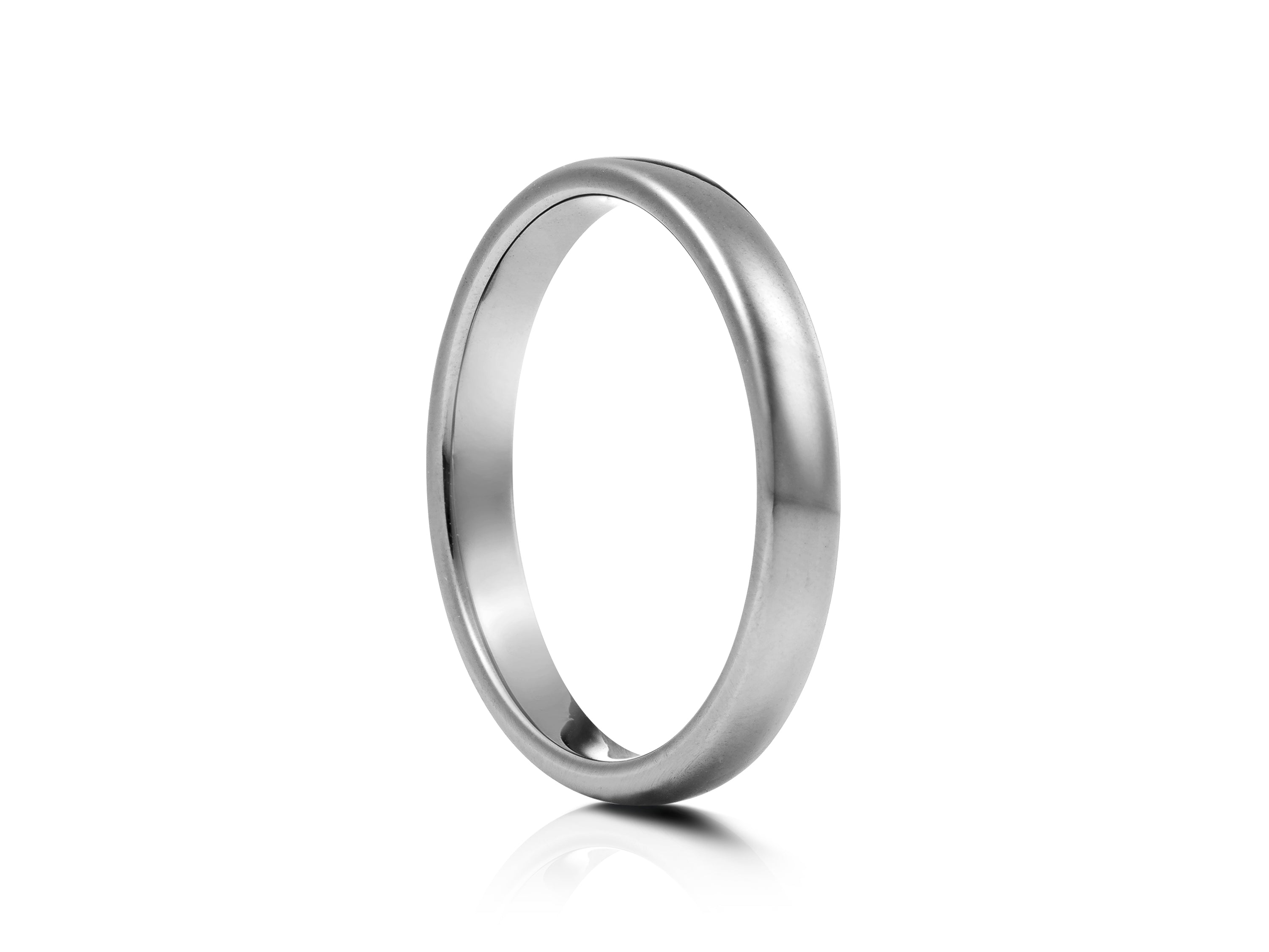8mm Brushed Matt Tungsten Wedding Ring - UK Ring Size M