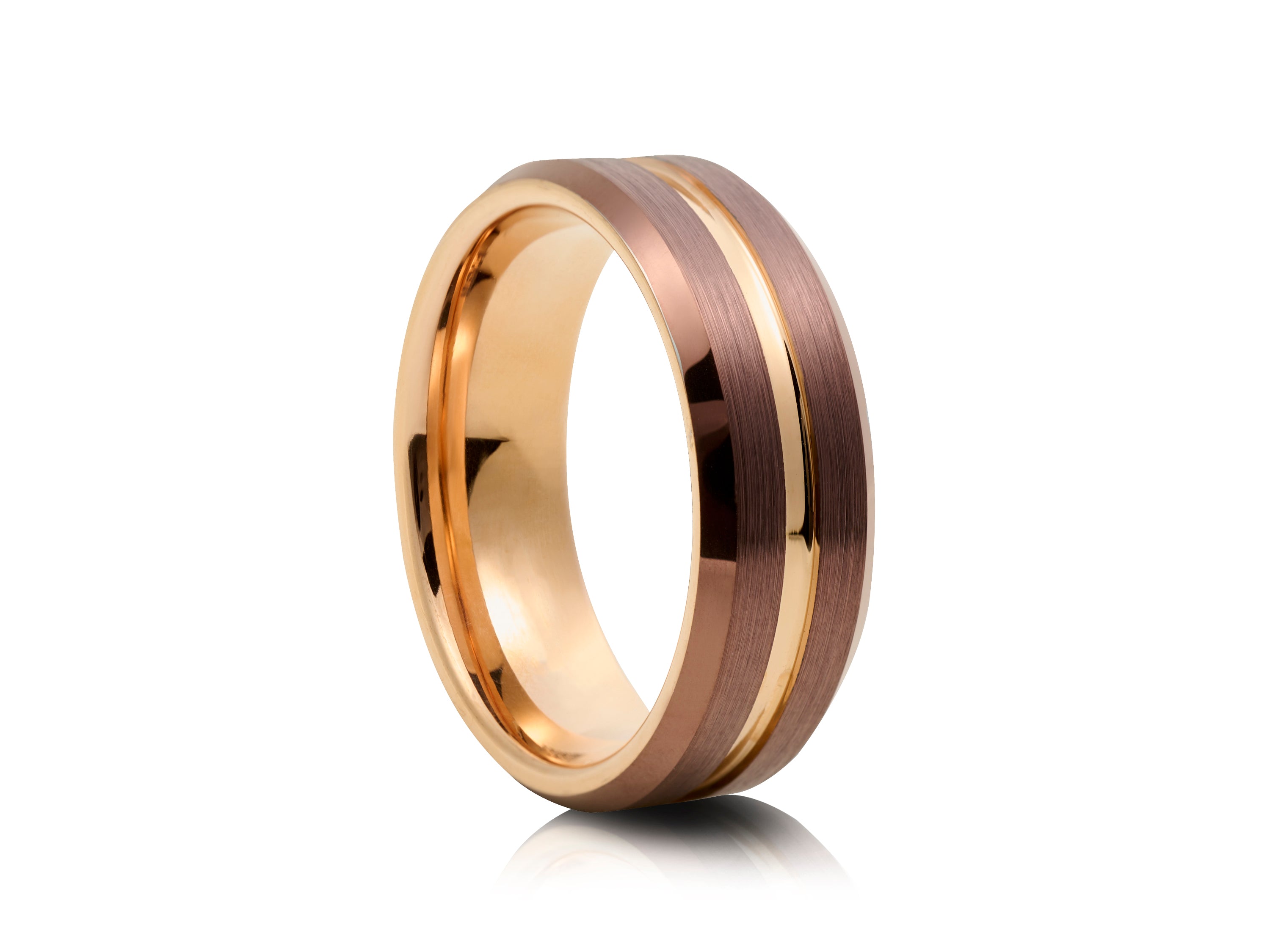 8mm Black Tungsten Wedding Ring - UK Ring Size M