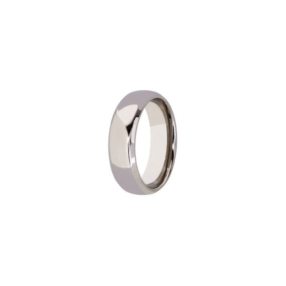 Titanium Polished Finish Wedding Band (7mm)