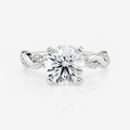 Twist Pavé Moissanite Engagement Ring 9ct white gold South Africa