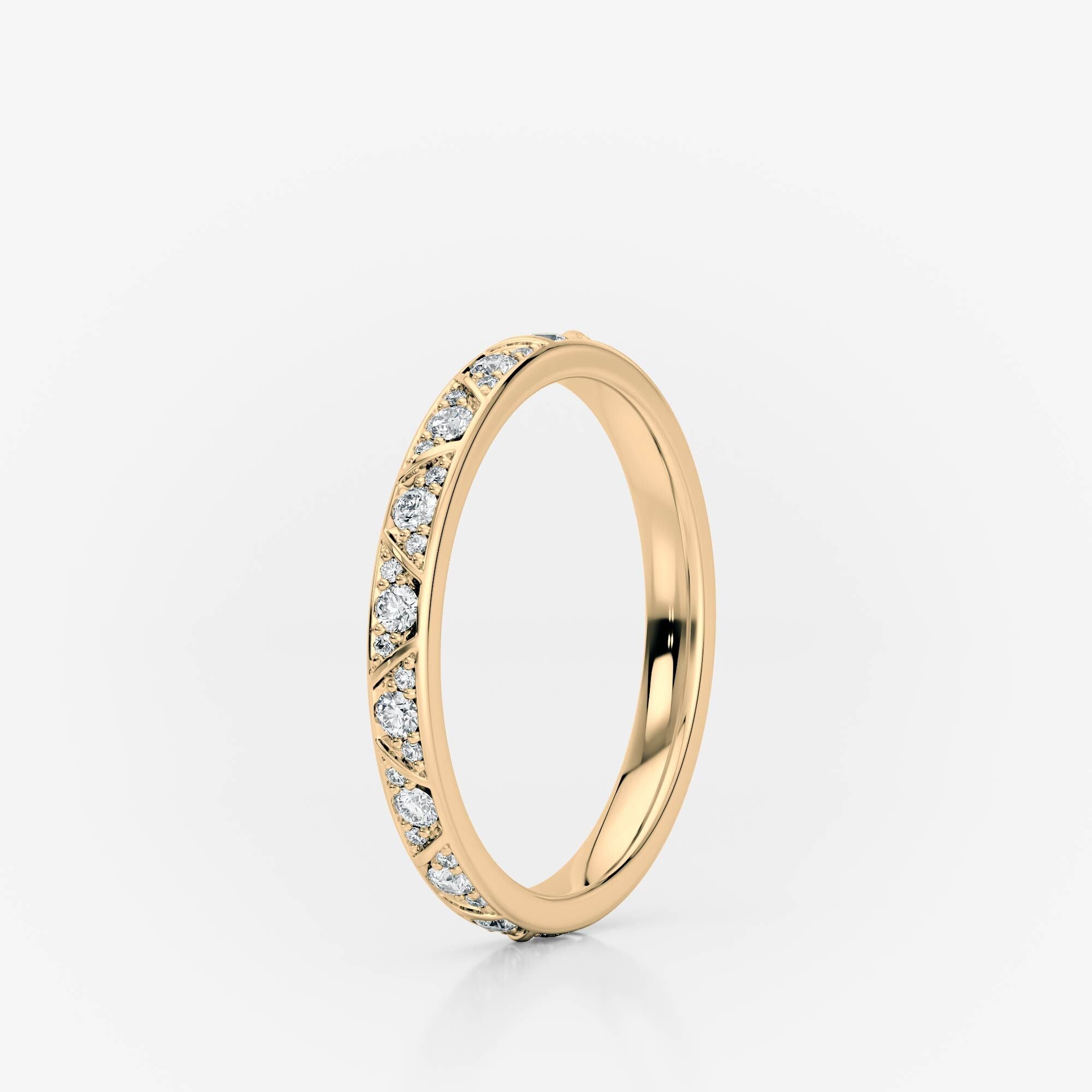 Beaded Eternity Band | Lab Diamond Wedding Rings