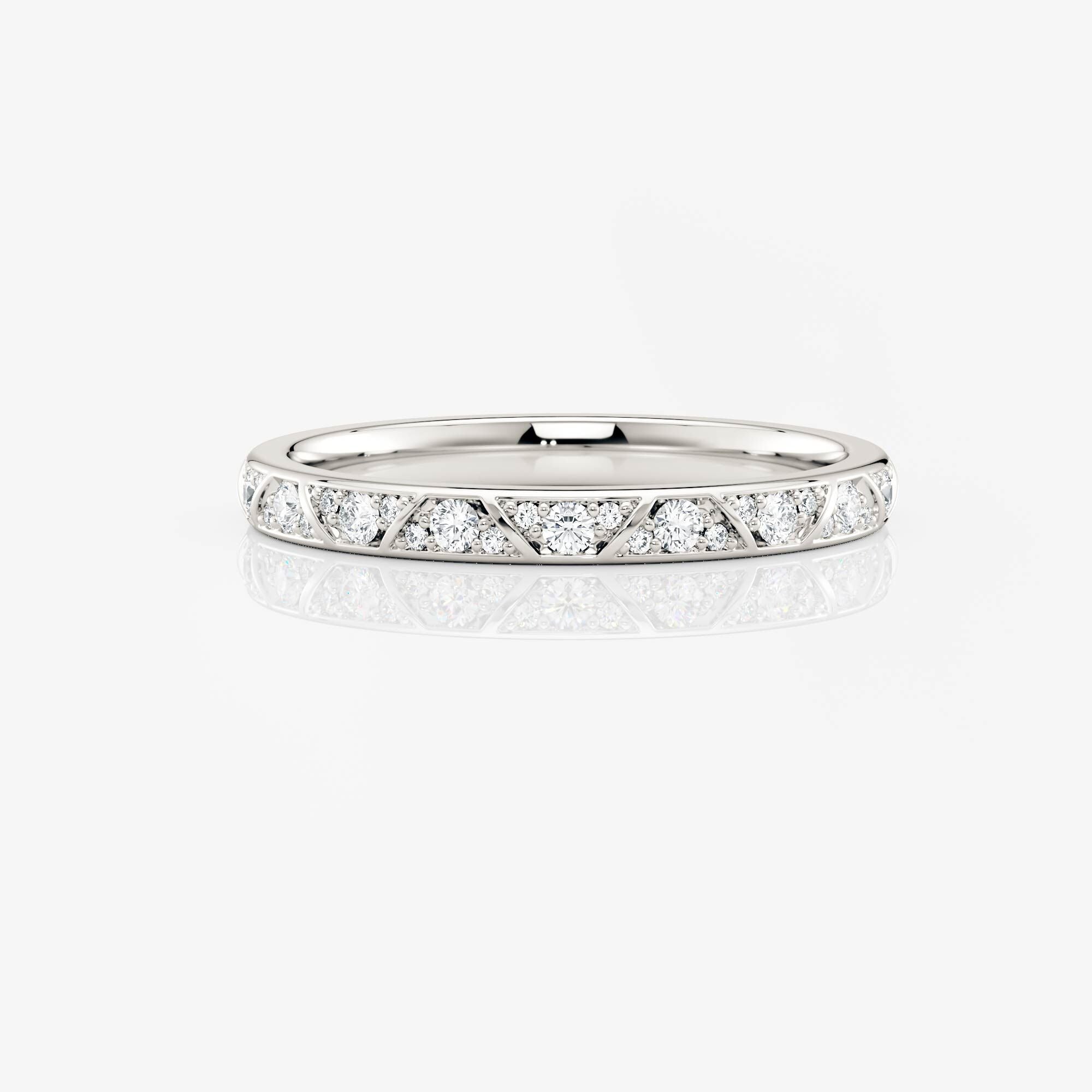 Beaded Eternity Band | Lab Diamond Wedding Rings