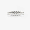 Bezel Half Eternity Band | Lab Diamond Wedding Rings