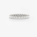 Bezel Half Eternity Band Moissanite white gold South Africa