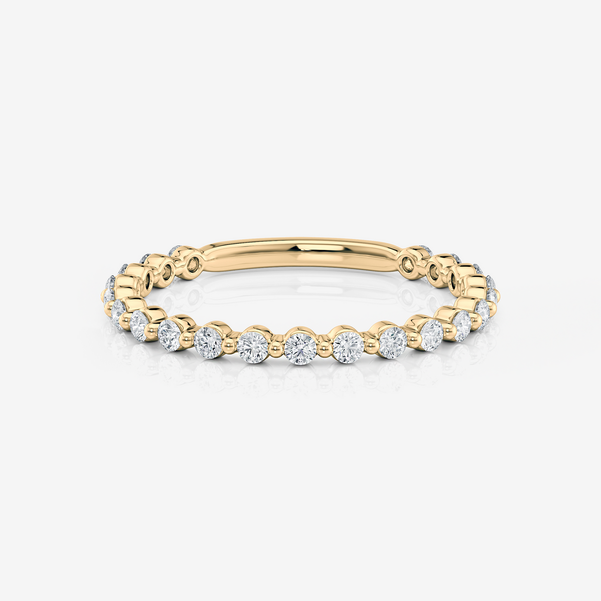 Bubble Set Wedding Ring Moissanite yellow gold South Africa