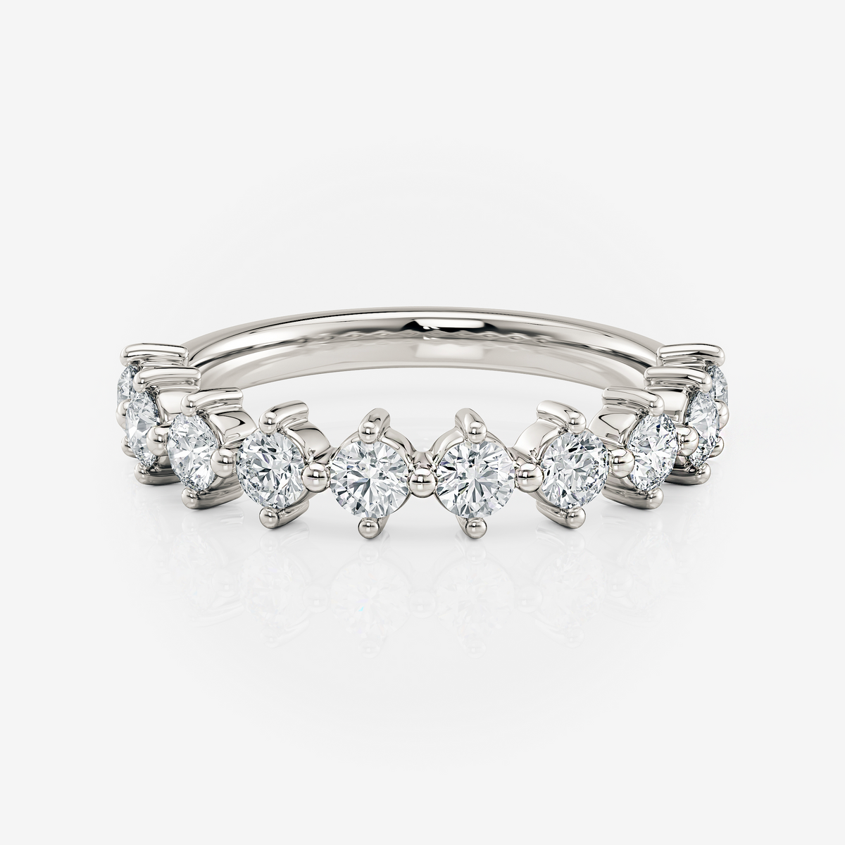 Compass Set Eternity Band Moissanite white gold South Africa
