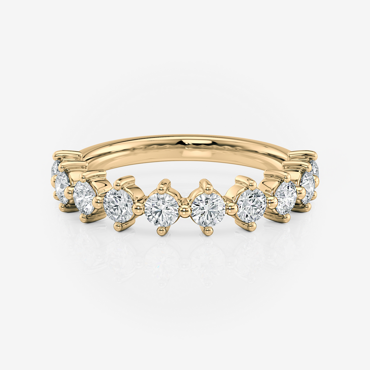 Compass Set Eternity Band Moissanite yellow gold South Africa
