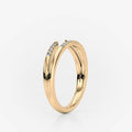 Double Open Profile Wedding Ring | Moissanite Wedding Rings