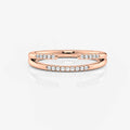 Double Open Profile Wedding Ring | Moissanite Wedding Rings