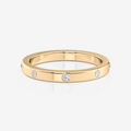 June Flush Set Wedding Ring | Moissanite | South Africa