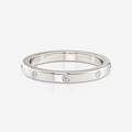 June Flush Set Wedding Ring | Moissanite | South Africa