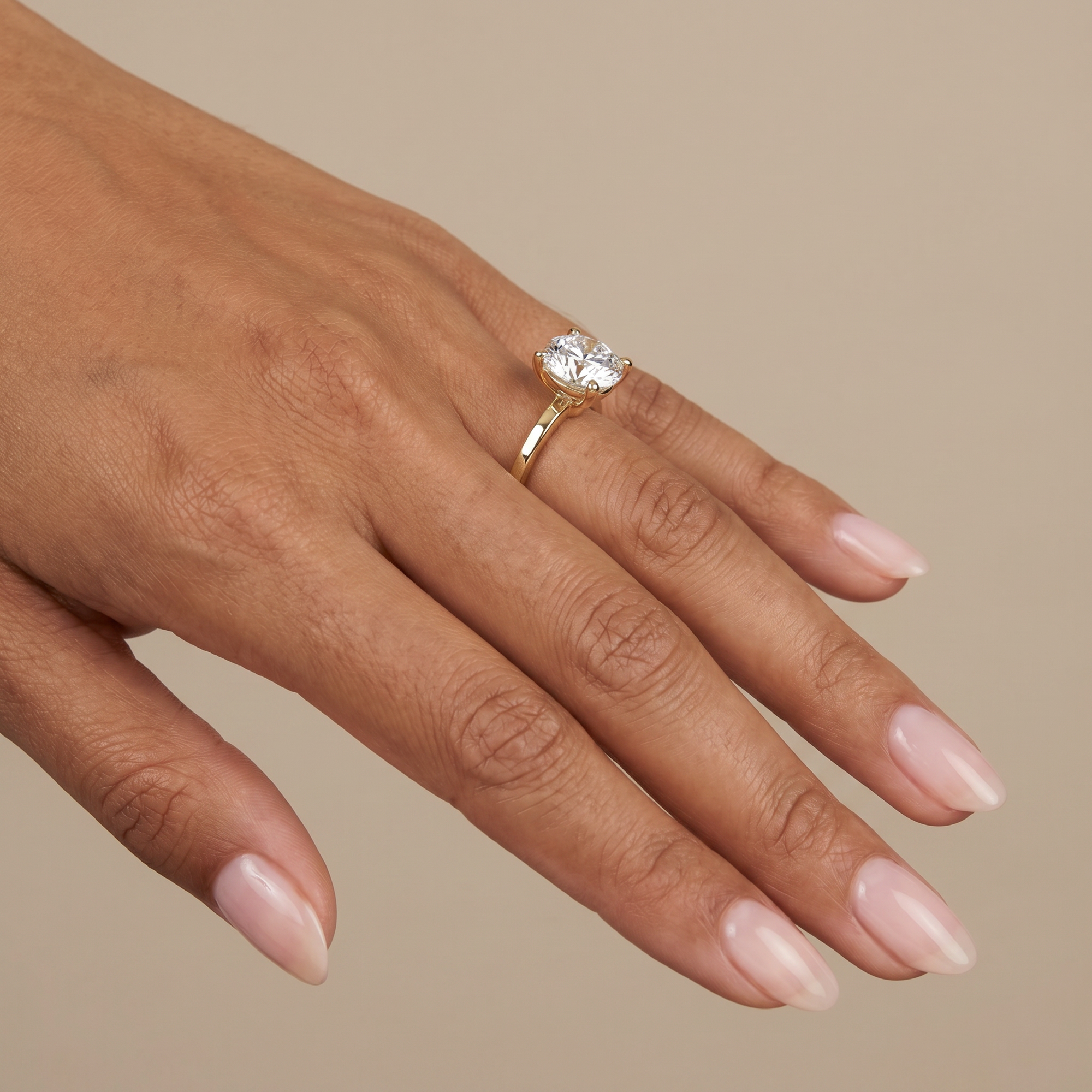 Lucia Four Claw Lab Diamond Engagement Ring South Africa