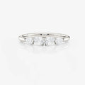 Pear Half Eternity Band | Moissanite Wedding Rings